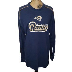 NFL St. Louis Rams Football Team Long Sleeve Tee Sz XLARGE Graphic Print Fandom